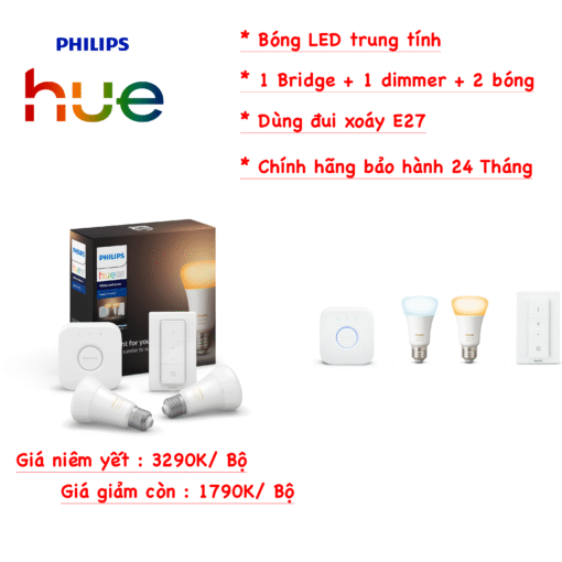 Philips HUE Starter kit E27 800lumen - Ảnh 2
