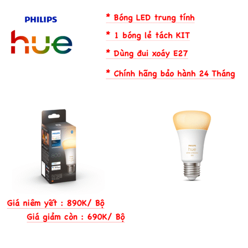 Philips Hue WA E27 65w 800lumen - Ảnh 2