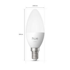 Philips HUE bulb E14 11 B39 Candle – E14 LED smart bulb 03