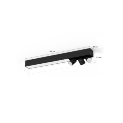 Centris 3 spot ceiling light