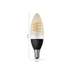 Philips HUE Single bulb Filament E14 9 Filament Dual pack E14 04