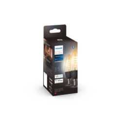 Philips HUE Single bulb Filament E14 11 Filament Dual pack E14 05