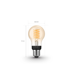 Alternative view of Philips HUE Single bulb Filament A60 E27