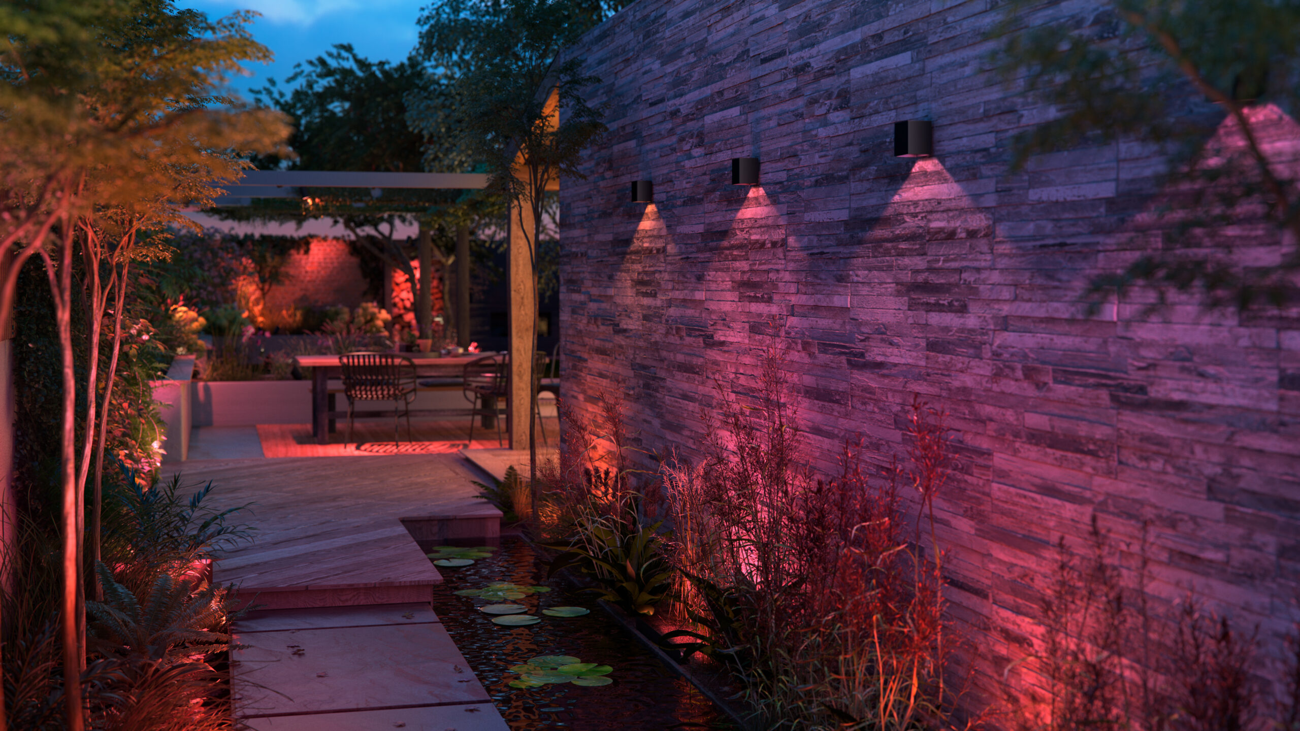 philips hue resonate downward wall light lifestyle scaled
