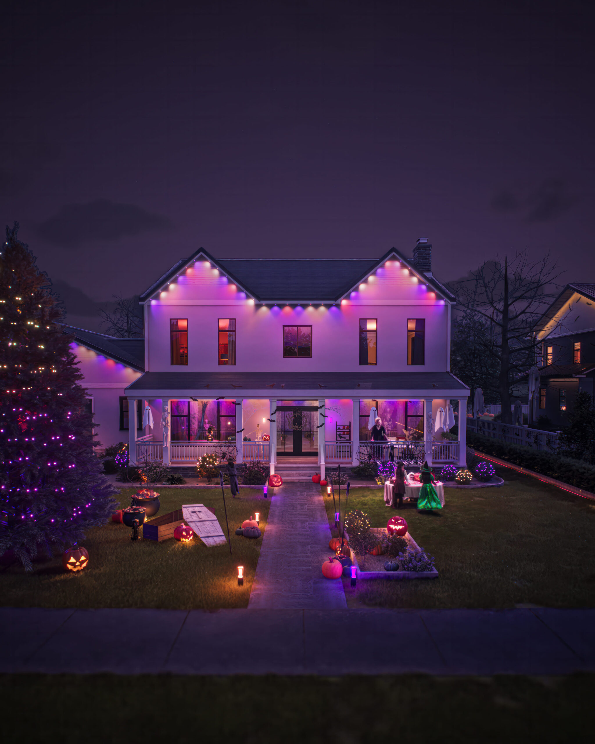 Philips HUE Festavia globe 27 philips hue festavia permanent string lights scaled
