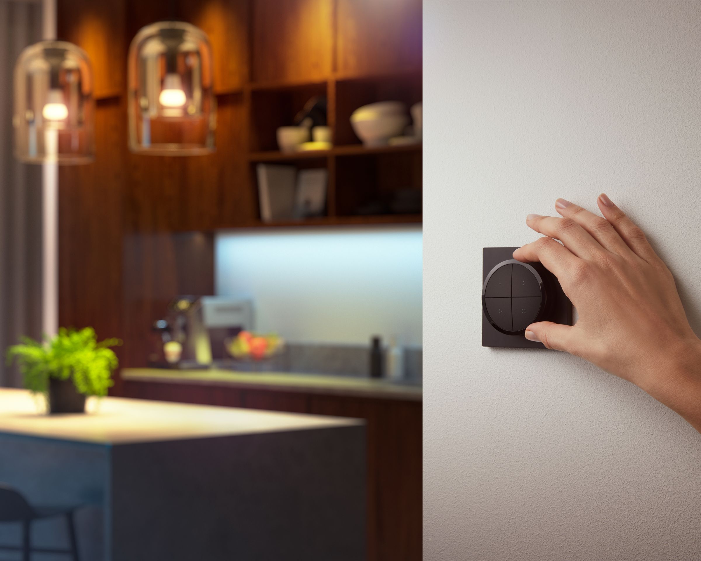 8719514440937 929003500201 Tap dial switch black Tap wall mounted black with hand rotating PUP