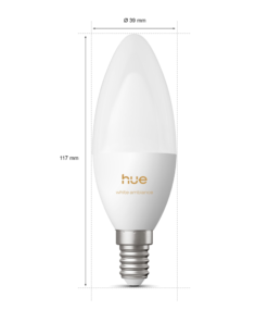 Philips HUE bulb E14 14 B39 Candle – E14 LED smart bulb 10