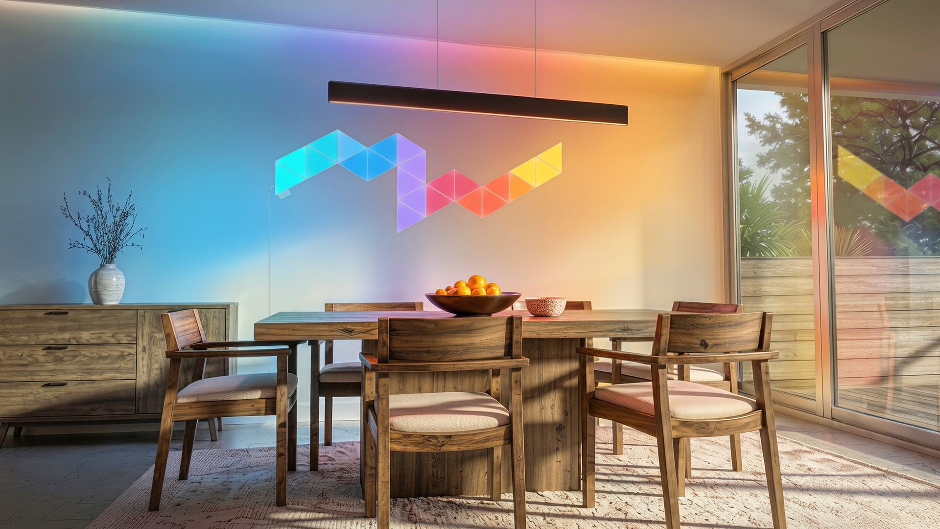 Philips Hue wall light module 11 Hue Nanoleaf Image Diningroom 16x9 PUP 11