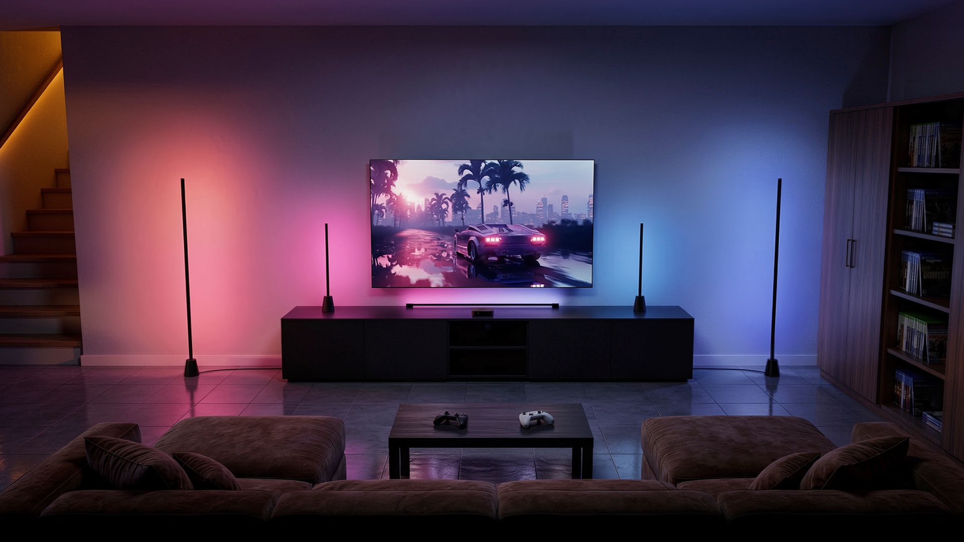 Philips HUE Play HDMI sync box 4K 21 Hue Play HDMI sync box 4K Room Environment Gaming Room PUP 16x9 1